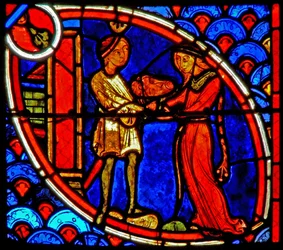 Une scène de la vie de Saint Jean-Baptiste : Salomé reçoit la tête de Jean-Baptiste