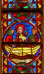 Scène de la vie de Saint Thomas : Thomas part en Inde avec Abanes