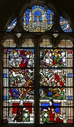 Fenêtre w21 - Saint Jacques apparaît à la bataille de Clavijo