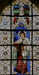 Fenêtre w227 représentant Saint Judas Iscariote (une rare représentation de Judas en tant que saint)