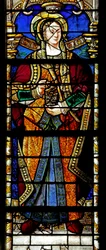 Vitrail w2 représentant Sainte Marie Madeleine