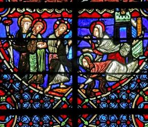 Marthe et Marie avec Christ