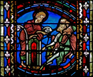 Fenêtre w53 représentant Saint Jean-Baptiste prêchant