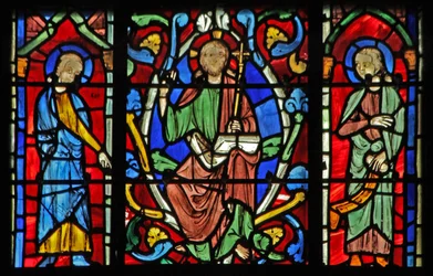 Le Christ avec des prophètes sur l