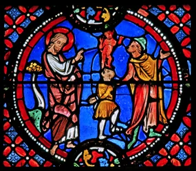 Saint André exorcise un démon