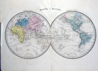 Carte du monde, illustration de l