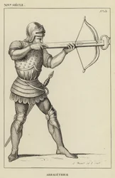 XIVe Siècle, Arbalétrier (gravure)