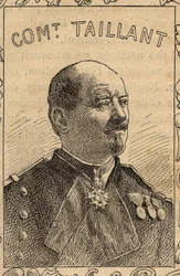 portrait du commandant français Pierre Taillant - 1870-71 (gravure)