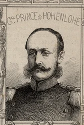 portrait du général allemand Clovis de Hohenlohe-Schillingsfurst - 1870-71 (gravure)