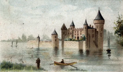 Vue du Château de la Brède (Gironde)