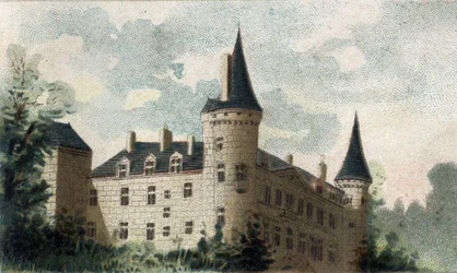 Vue du château de Bazoches (Nièvre).