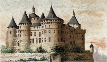 Vue du château de Chastellux (Yonne)