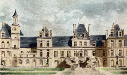 Vue du château de Fontainebleau (Seine-et-Marne)