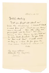 Lettre autographe signée (
