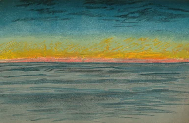 Le Jour polaire déclinant, 22 septembre 1893. Esquisse au pastel, 1893
