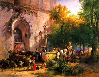 À la fontaine du monastère, 1836