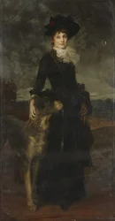 Mina Kaulbach avec dogue