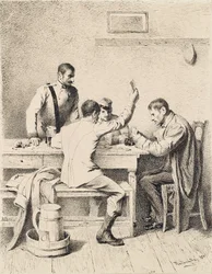 Soldats jouant aux cartes