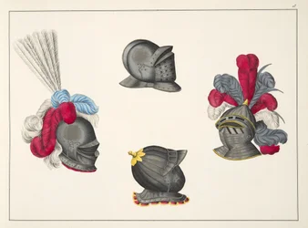 Casques, planche de 