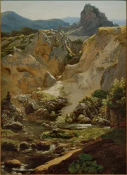 Région en dessous de Cervaras dans les monts Aequer