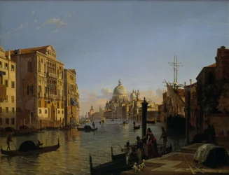 Grand Canal avec vue sur Santa Maria della Salute Venise
