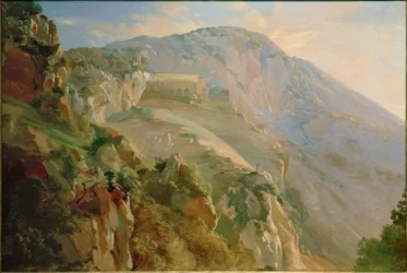 Monastère dans les montagnes près de Subiaco