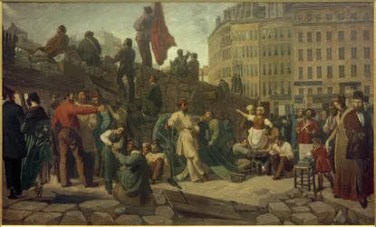 Révolution de février 1848, barricades parisiennes