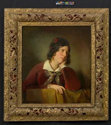 Antonie Amerling la tête appuyée sur la main (première épouse de l