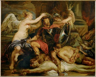 Le triomphe du vainqueur (peinture sur toile)