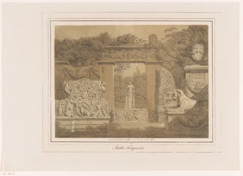 Fantaisie architecturale avec des éléments antiques