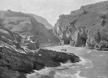 Château de Tintagel, vers 1896
