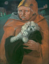 Le vieil homme avec son chien