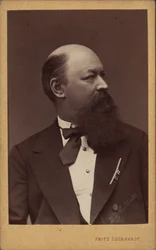Portrait du compositeur Franz von Suppè 1819-1895, vers 1880