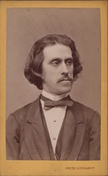 Portrait du compositeur Josef Strauss, 1827-1870, vers 1868