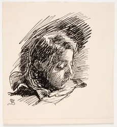 Tête de la fille de l