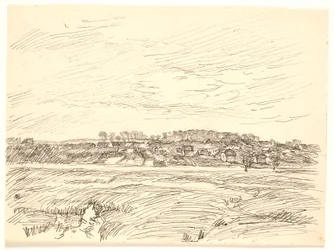Paysage avec village