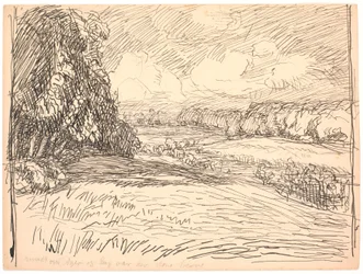 Autour des champs et des prés, il y avait de grandes forêts