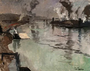 Cheminées le long de la rivière
