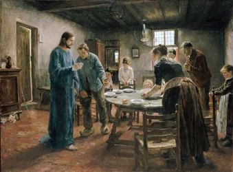 La prière avant le repas