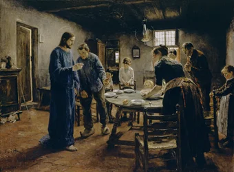La prière avant le repas, 1885