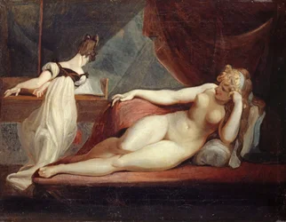 Nu féminin au repos et un pianiste, 1799-1800