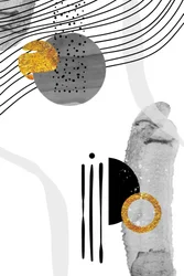 Abstrait moderne gris doré