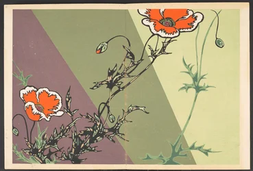 Shasei sôka môyô, Motifs de plantes et de fleurs de la vie
