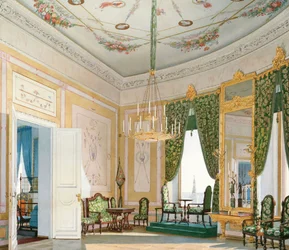 Coin du salon du palais Nicolas au Kremlin de Moscou, 1847