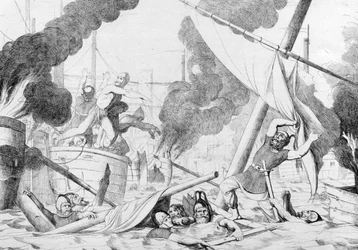 Feu Grec pendant le Siège de Constantinople, avant 1839