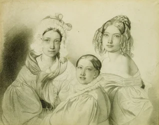 Portrait des Comtesses Praskovia, Nadezhda et Maria Vyazemsky, 1835