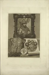 Armure en argent et sceau du tsar. Des antiquités de l