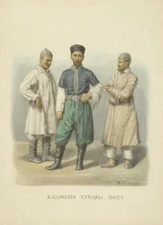 Tatars de Kazan, illustration de la série Vêtements de l