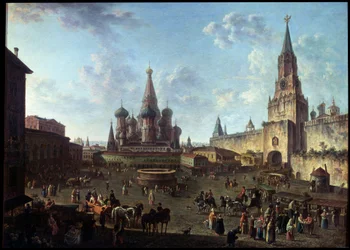 La Place Rouge à Moscou, 1801