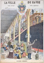 Le départ des émigrants du Havre, couverture d
